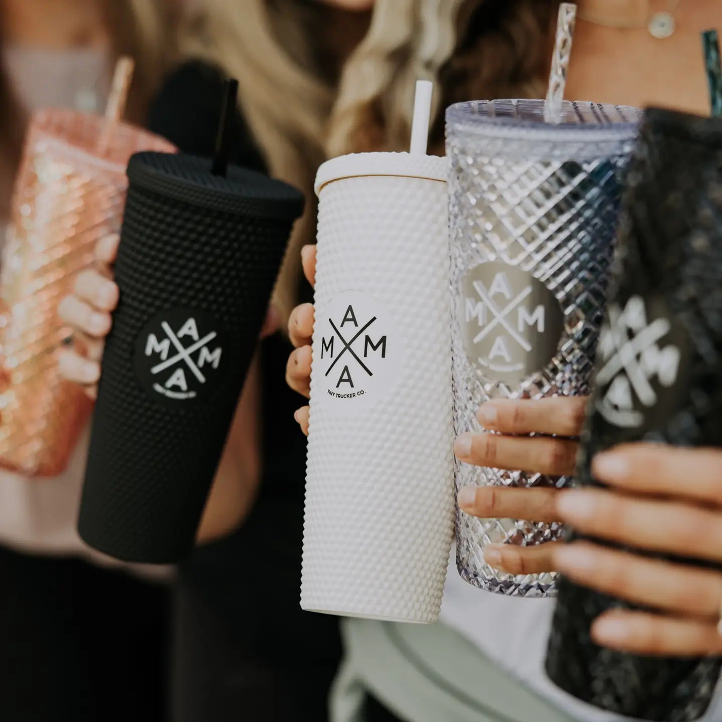 Mama X Studded Plastic Tumbler