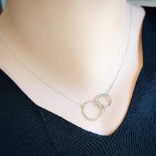 Two Circles Sterling Silver Necklace