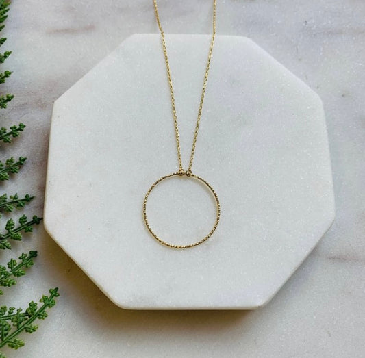 PS - Delicate Gold Circle Necklace