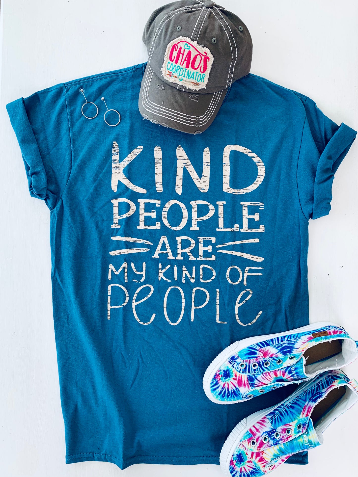 Graphic Tee - Kind People Are My Kind Of People - Pale Blue