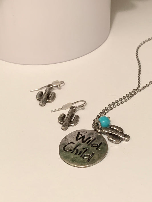 Wild Child Necklace and Earring Set