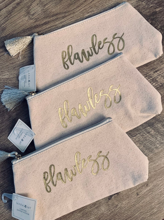 Flawless Canvas Zipper Pouch