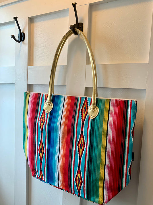 Southwest Serape Shoulder Tote