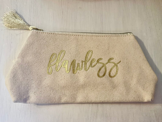 Flawless Canvas Zipper Pouch