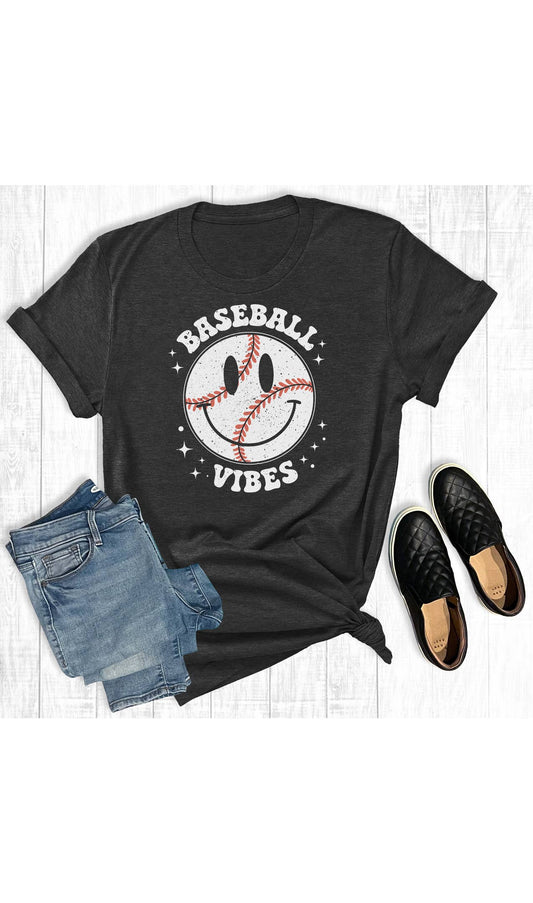 Baseball Vibes Smiley