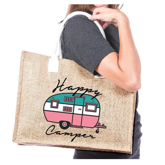 Happy Camper Tote Bags