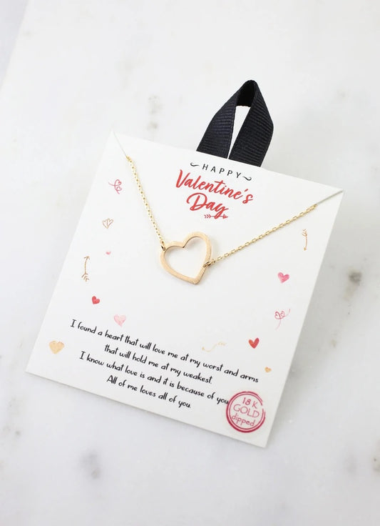 All Your Heart Heart Necklace Gold