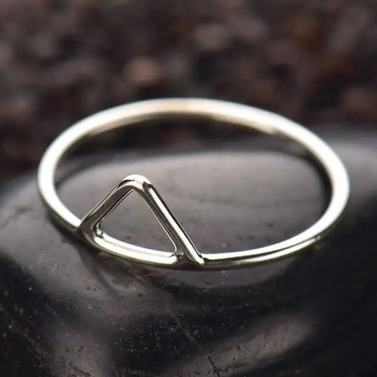 Sterling Silver Ring - Triangle Ring