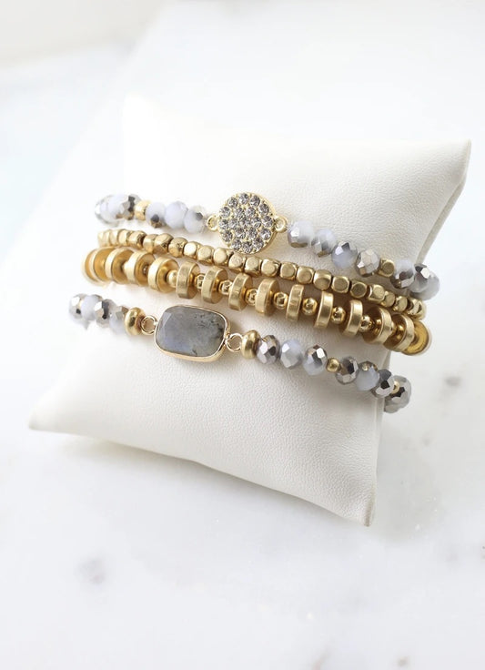 Nova Bracelet Set Gray