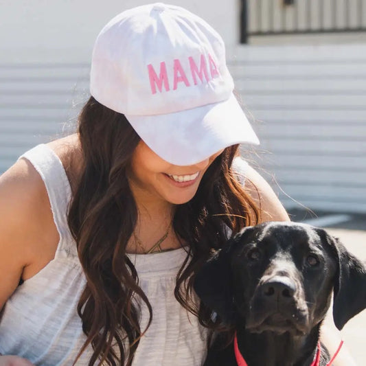 Mama Pink Tie Dye Baseball Cap