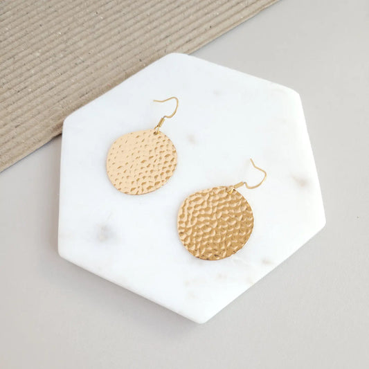 Stepping Out - Lightweight Gold/Brass Earrings