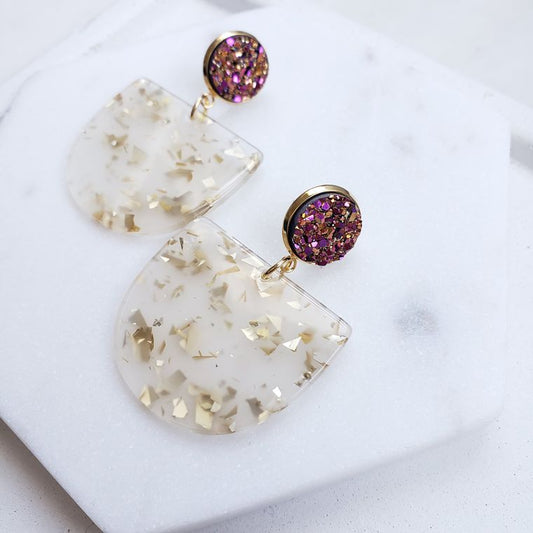 Lola Earrings- Gold Flake